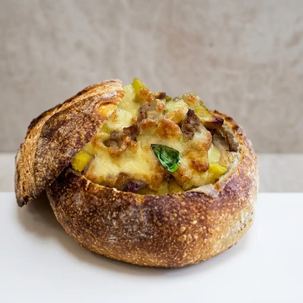 Parmigianotta - salsiccia, patate, provola di Agerola