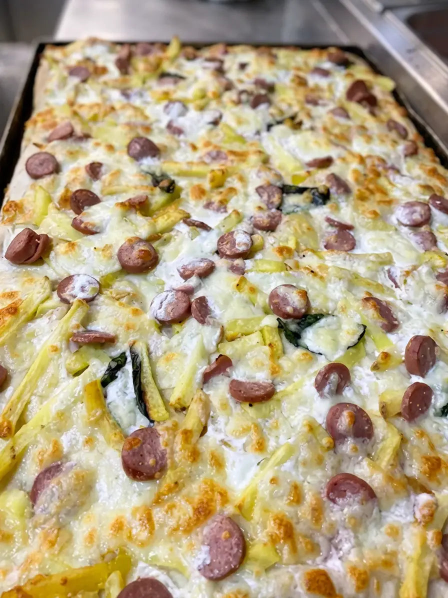 Pizza Pub - wurstel e patatine in teglia